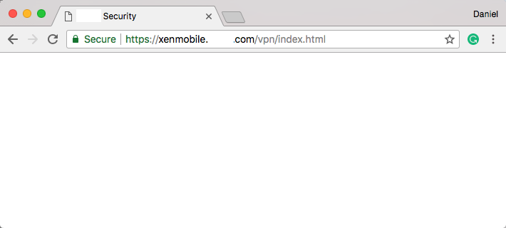 XenMobile NetScaler Blank Page